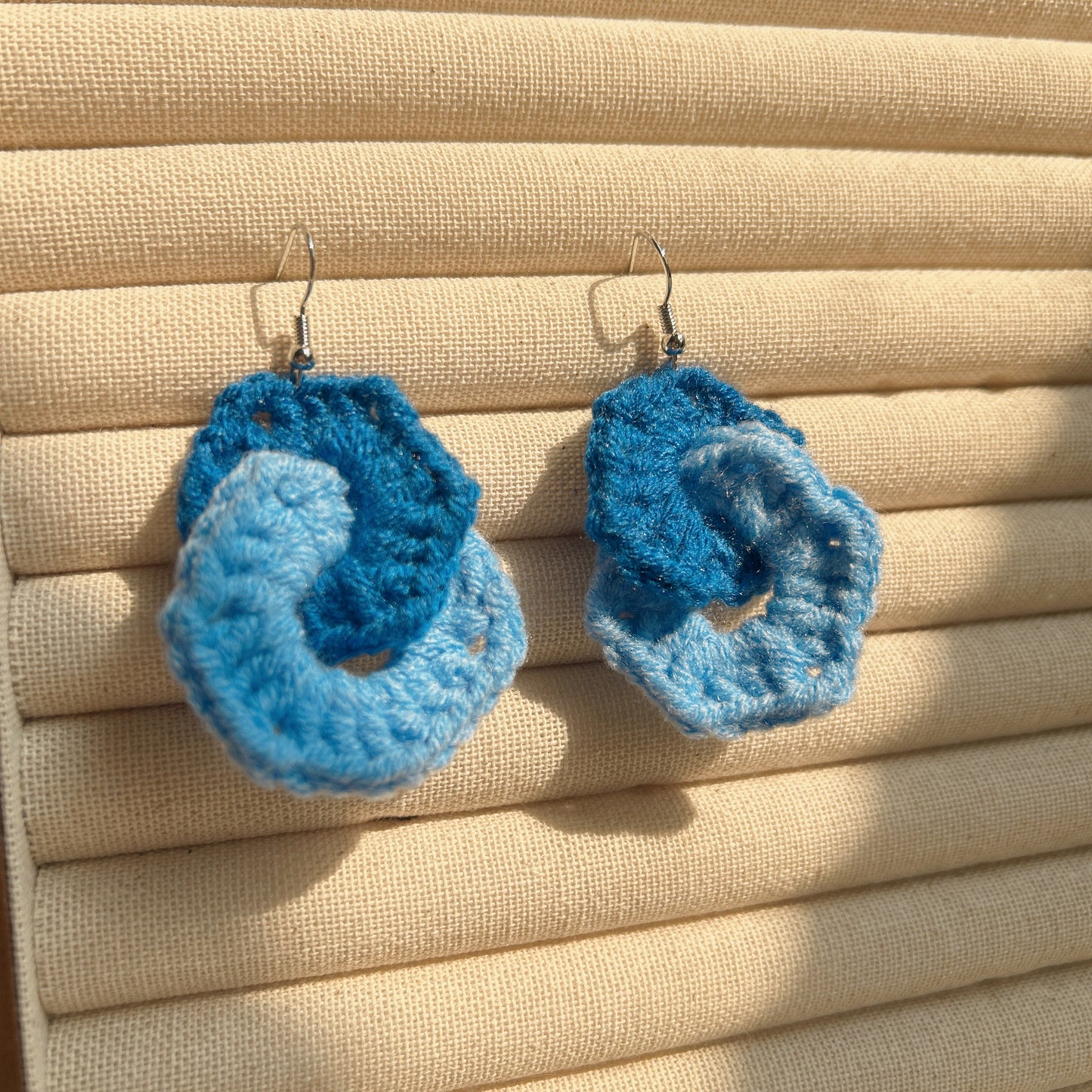 Handmade Knit Earrings with Customization Options