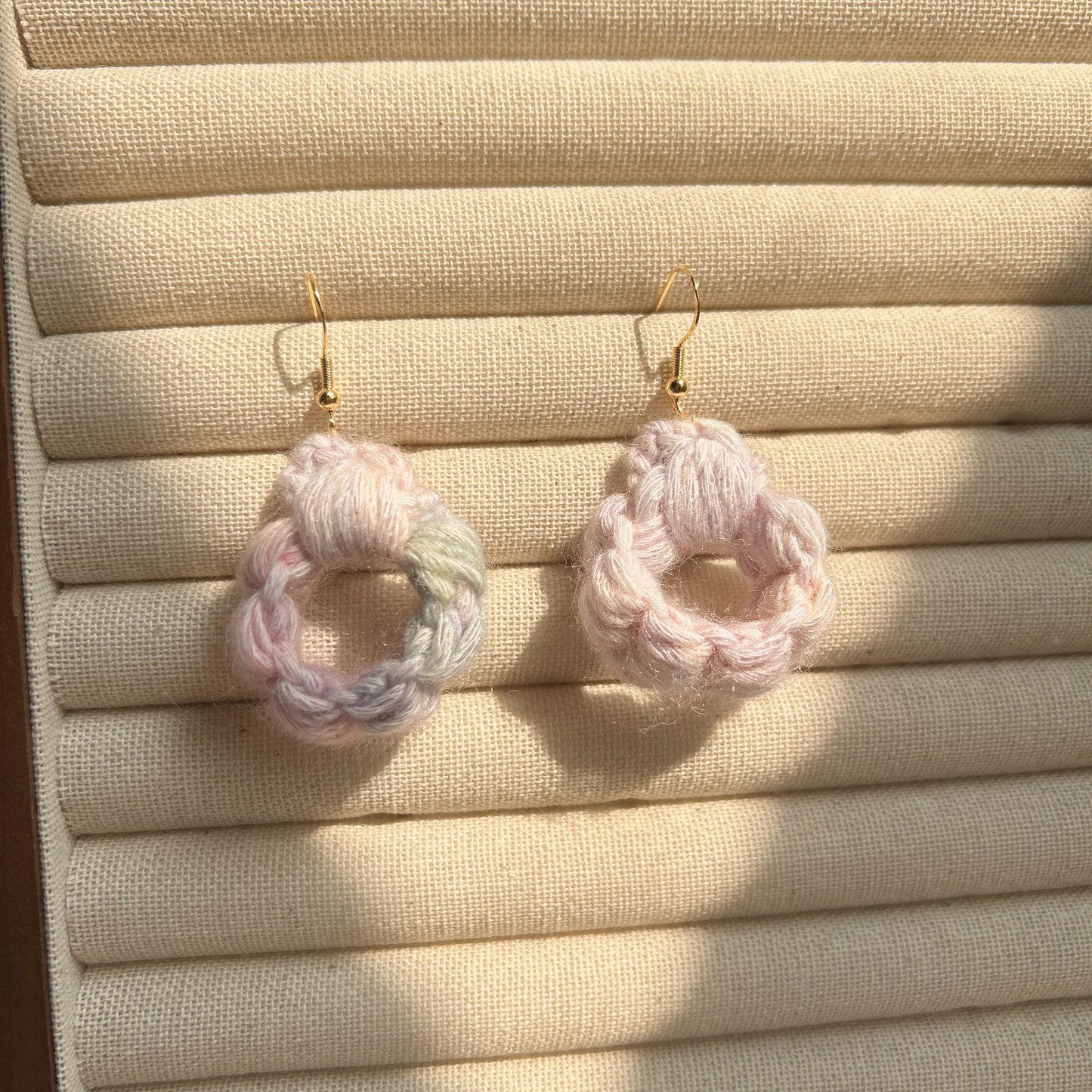 Handmade Knit Earrings with Customization Options