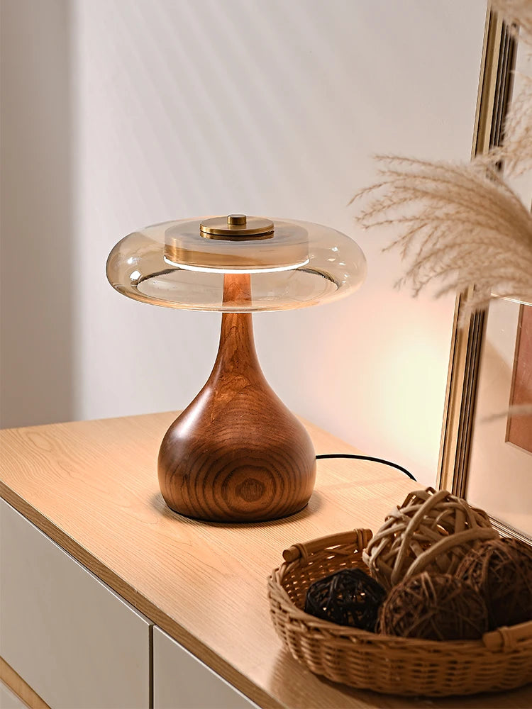 Modern Wooden Base Table Lamp