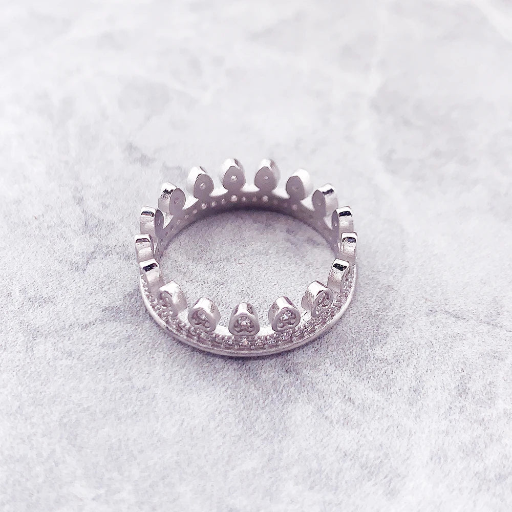 Sterling Silver Crown Ring