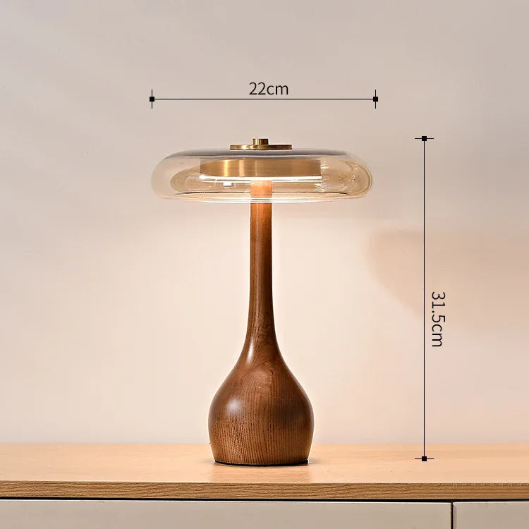 Modern Wooden Base Table Lamp