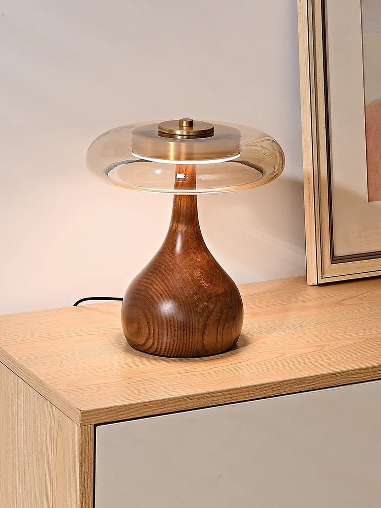 Modern Wooden Base Table Lamp