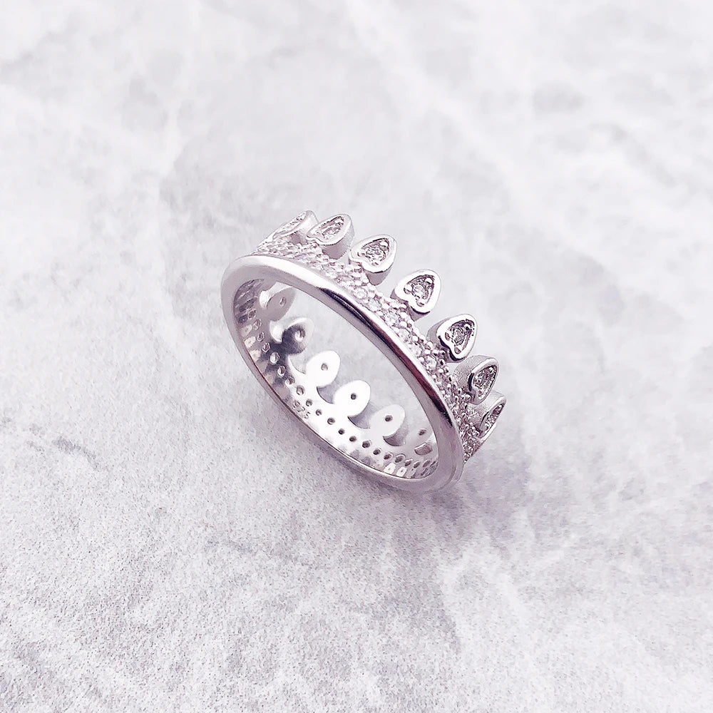 Sterling Silver Crown Ring