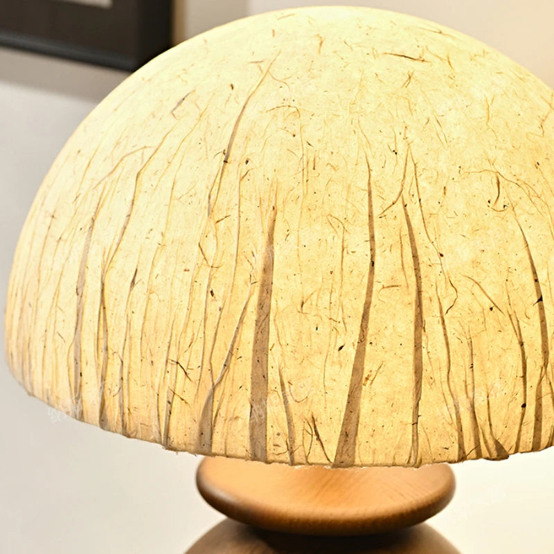 Natural Tree Fiber Shade Table Lamp