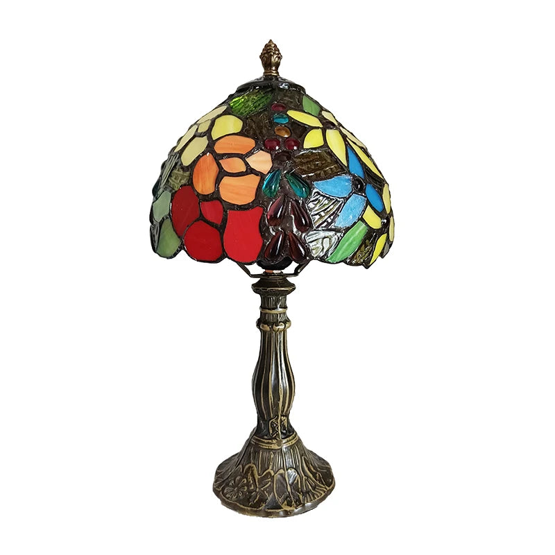 Vintage Stained Glass Table Lamp