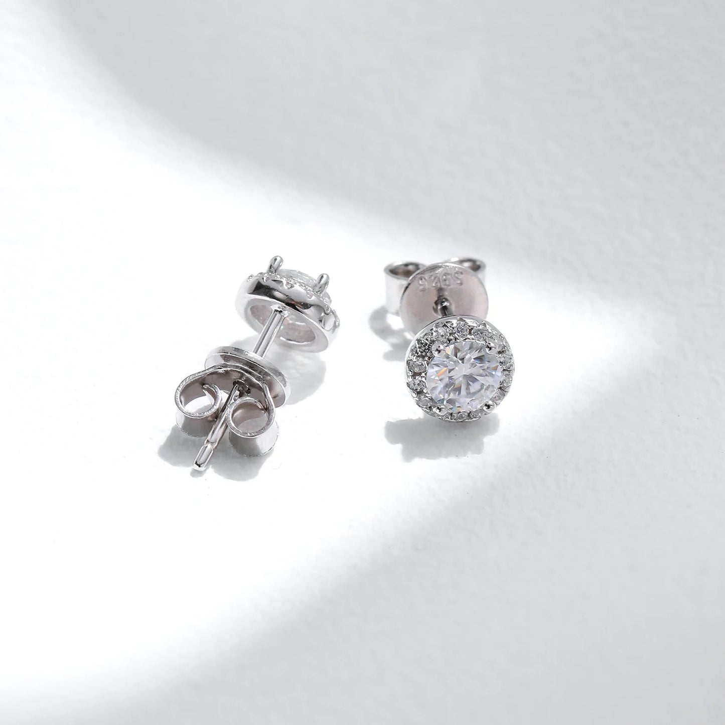 Tiny Stud Earrings in Silver