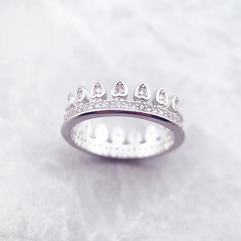 Sterling Silver Crown Ring