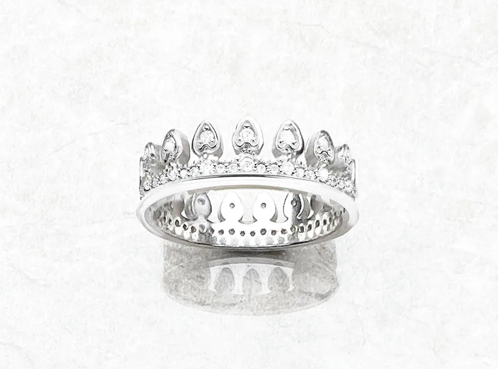 Sterling Silver Crown Ring